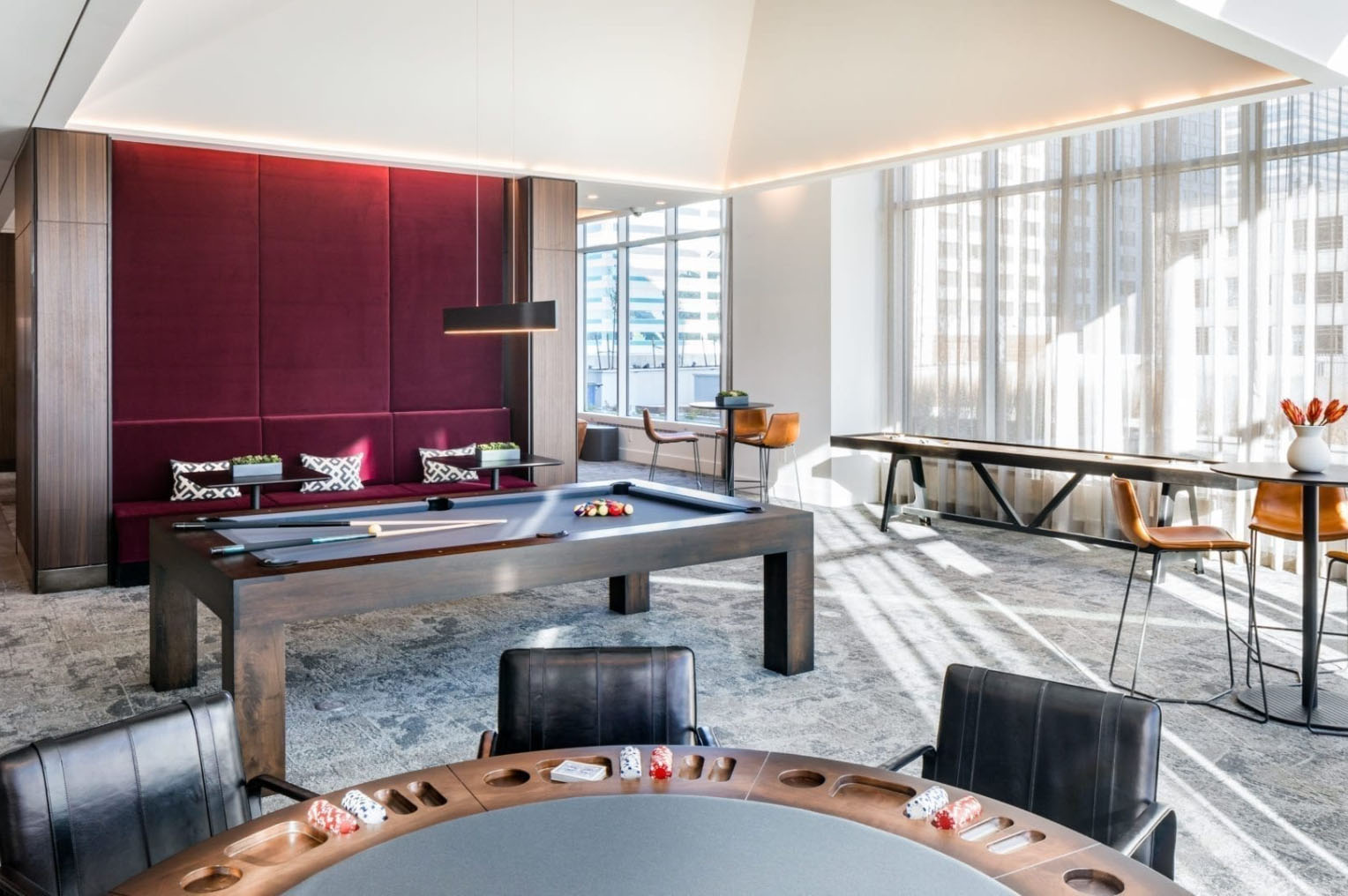 game entertainment amenities room at vyv newport